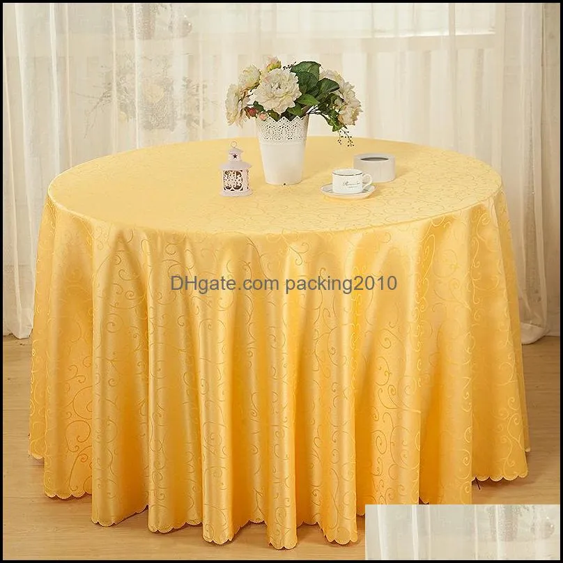 brief design el jacquard tablecloth fashion style table cloth restaurant round table skirt tick for home decorations 51by3 zz