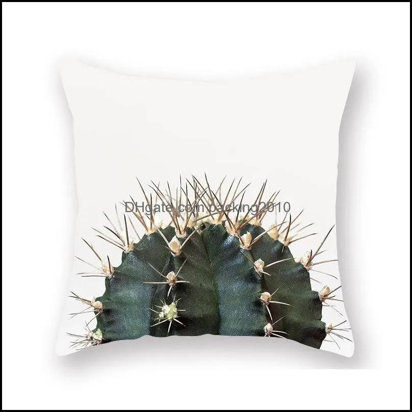 cactus botany patterns pillows cover restoring ancient peach velvet pillowslips pineapple flower pattern pillow case selling 4sx