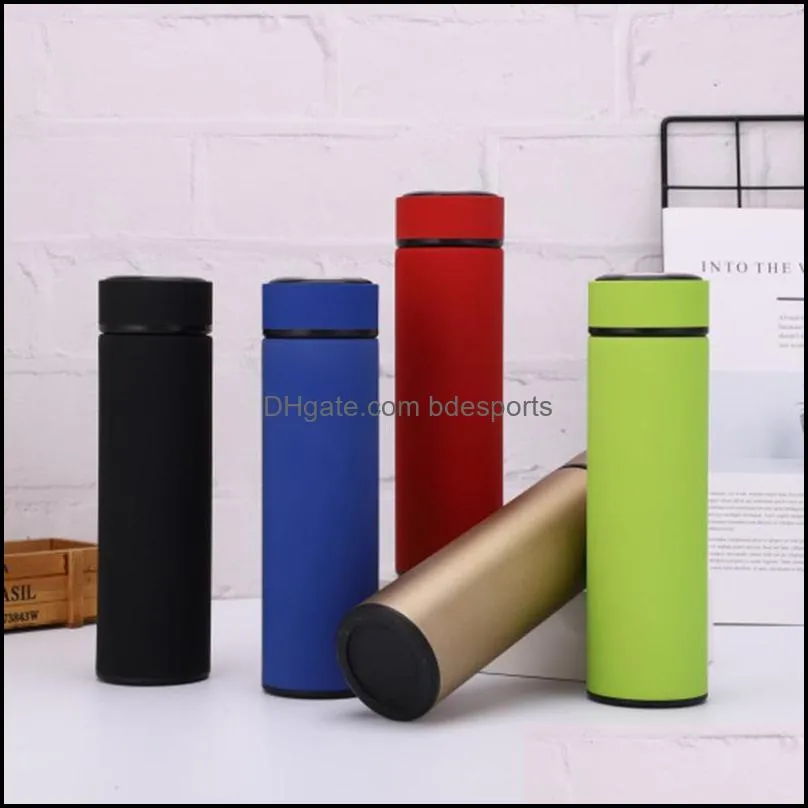 in stock 500ml travel mug stainless steel tea infuser bottle life portable water bottle with strainer coffee tumbler 34 j2