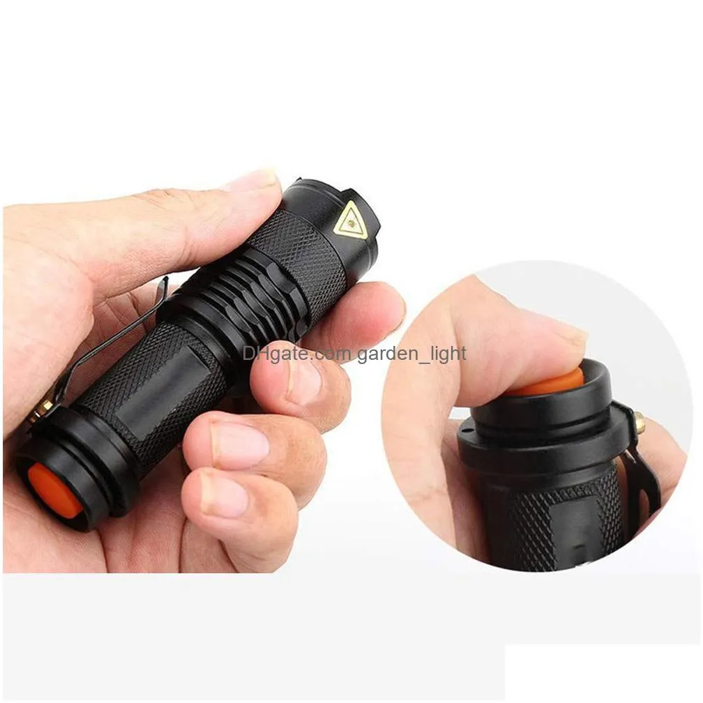 brelong portable bluray 365nm led flashlight mini focus tactics multifunction 3 mode black transform focal length