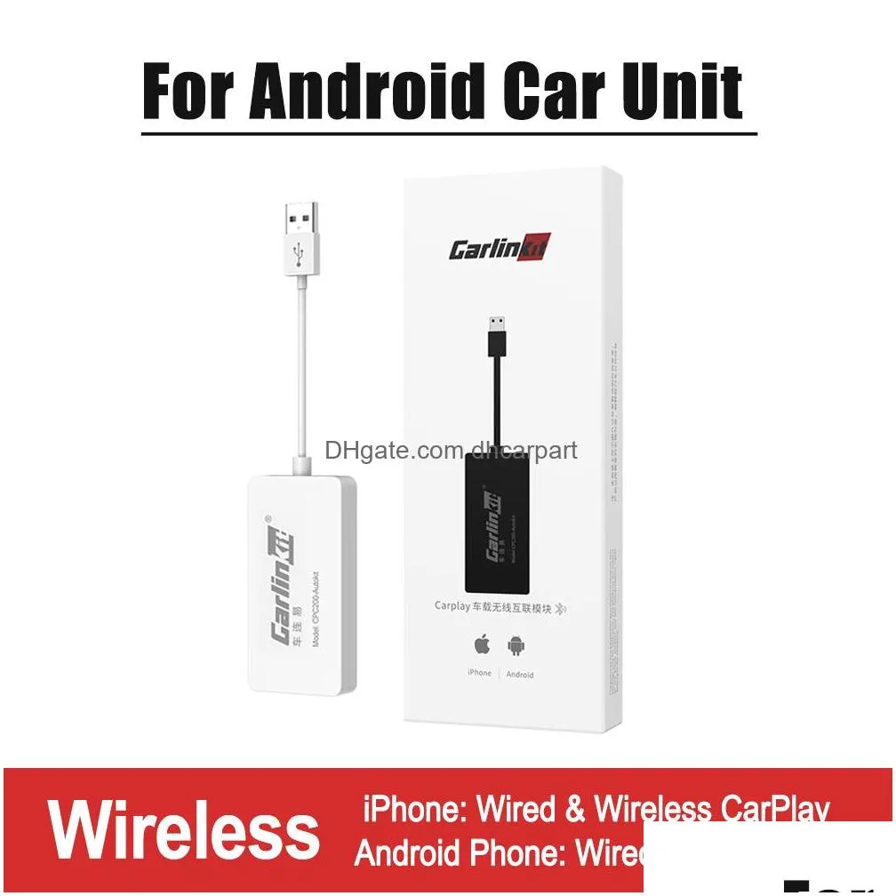 wireless carplay adapter wireless android auto dongle for modify android screen car ariplay smart link ios14