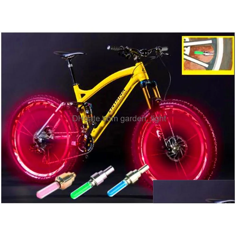 led flash tyre wheel valve cap light bike bicycle motorbicycle wheel tire light led car light for car bike bicycle accessories wheel