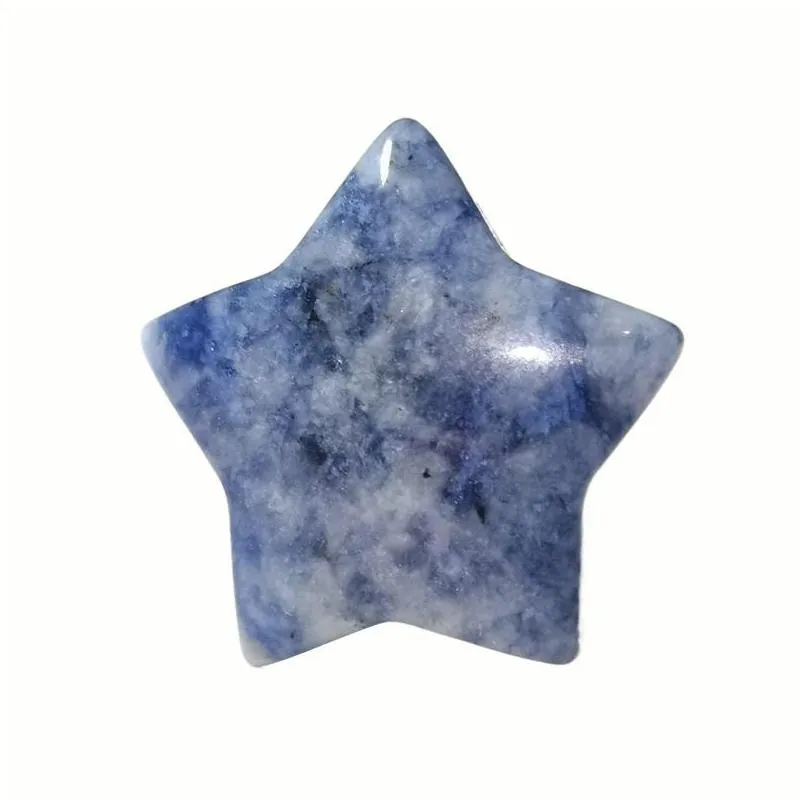 wholesale moon and star shaped statues natural crystal stone colorfull mascot meditation healing reiki gemstone gift room decor 839 d3
