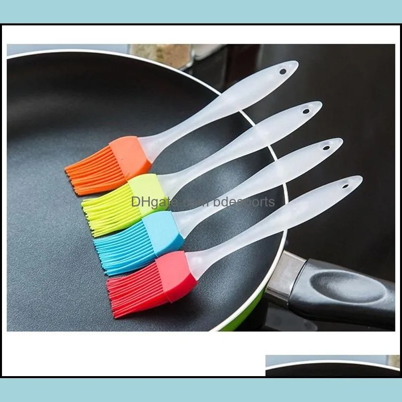  est silicone brush baking bakeware bread cook brushes pastry oil nonstick bbq basting brushes tool kitchen gadget 160 k2