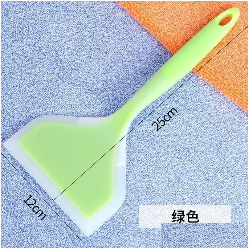 silicone kitchen ware cooking utensils spatula beef meat egg kitchen scraper wide pizza cooking tools shovel nonstick spatula 5837 q2