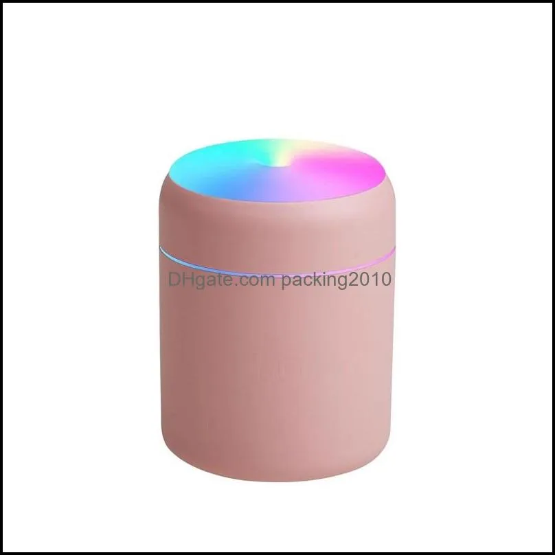 portable 280ml humidifier novelty items usb ultrasonic dazzle cup aroma diffuser cool mist maker air humidifier purifier with romantic light 20211230