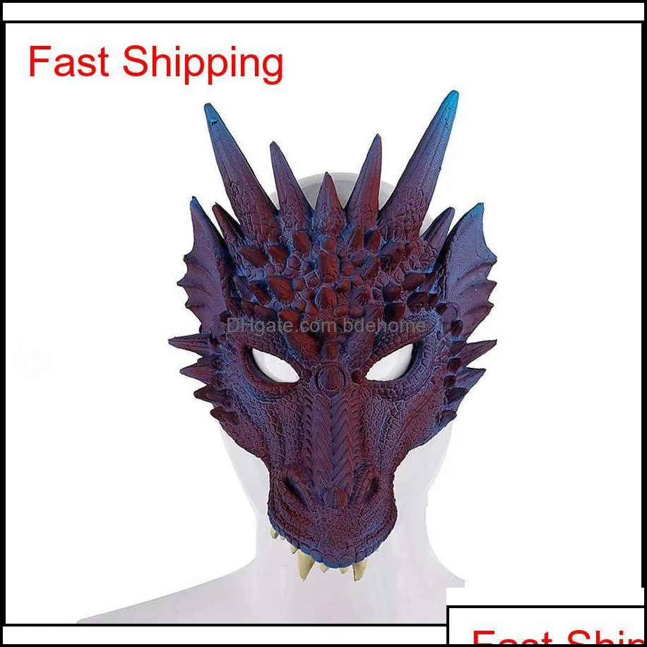 fierce dragon mask dinosaur skull all face head masks festival dance party cosplay costume halloween party de jllcyk home003