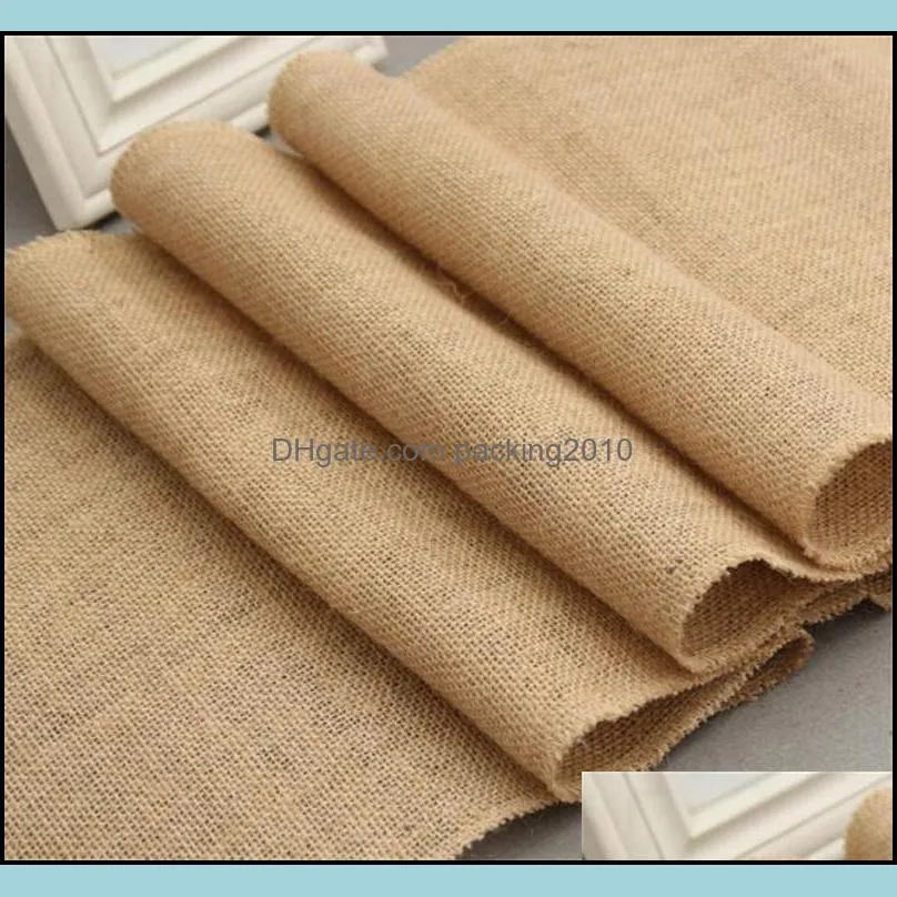 30cmx10m table flag linen roll true colors chair back wedding celebration decorate tablecloth hessian burlap 32tn m2