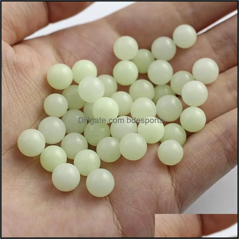 mini 6mm 8mm quartz terp pearl luminous glowing colored pearls ball round for 10mm 14mm 18mm quartz banger nails glass bongs oil rigs 3116