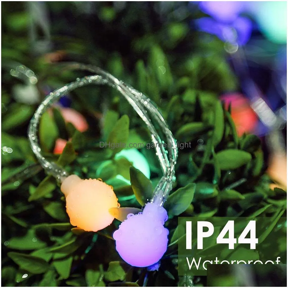 4m 28 led rgb garland string fairy ball light for wedding christmas holiday decoration lamp festival outdoor lights 220v eu plug