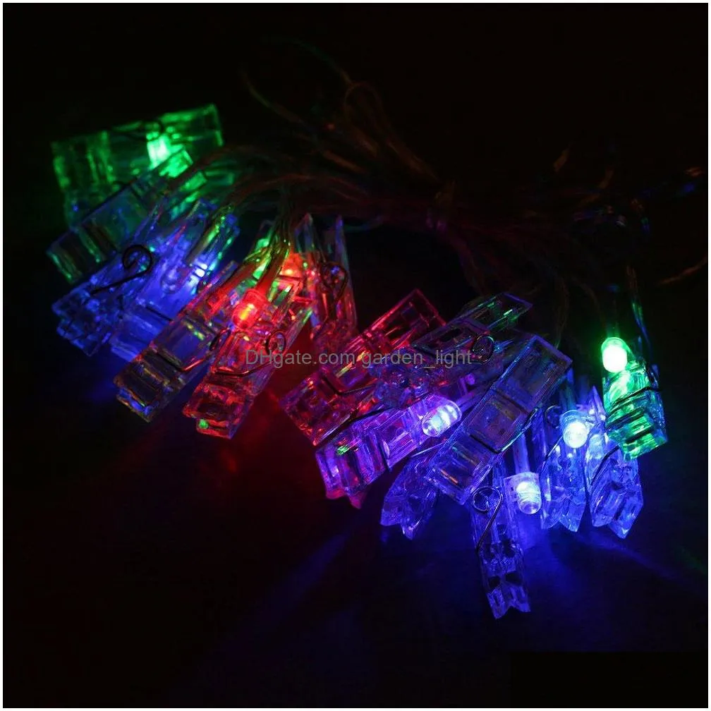 1m  5m led garland card p o clip string lights christmas festival party wedding birthday home decoration led festoon lights