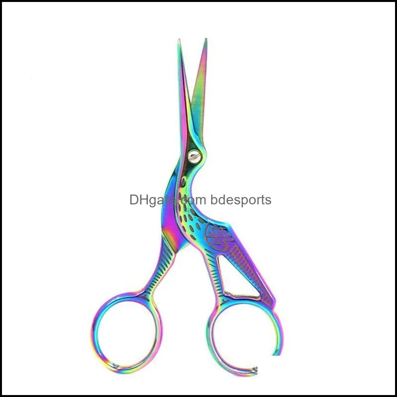 crane scissors cutter embroidery stainless steel vintage style embroidered nose hair scissors hand tools 115mm 6 44xhe1