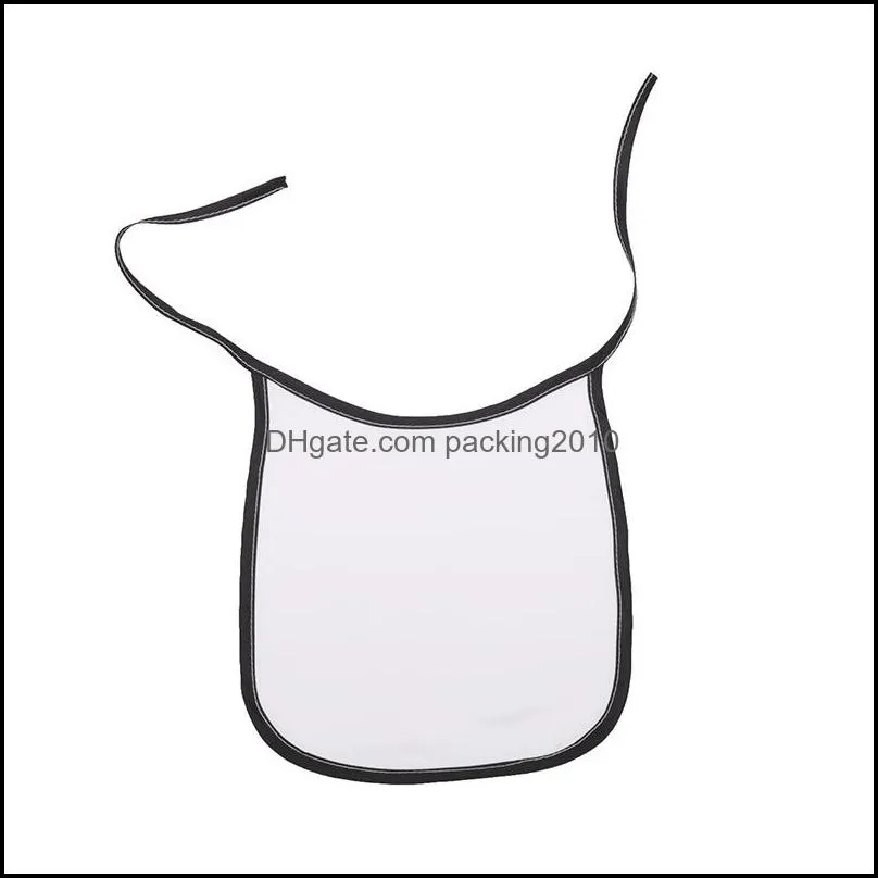 sublimation blank baby bib diy polyester heat transfer print babe saliva bibs eat drink anti dirt babies feeding tool 3 5ex