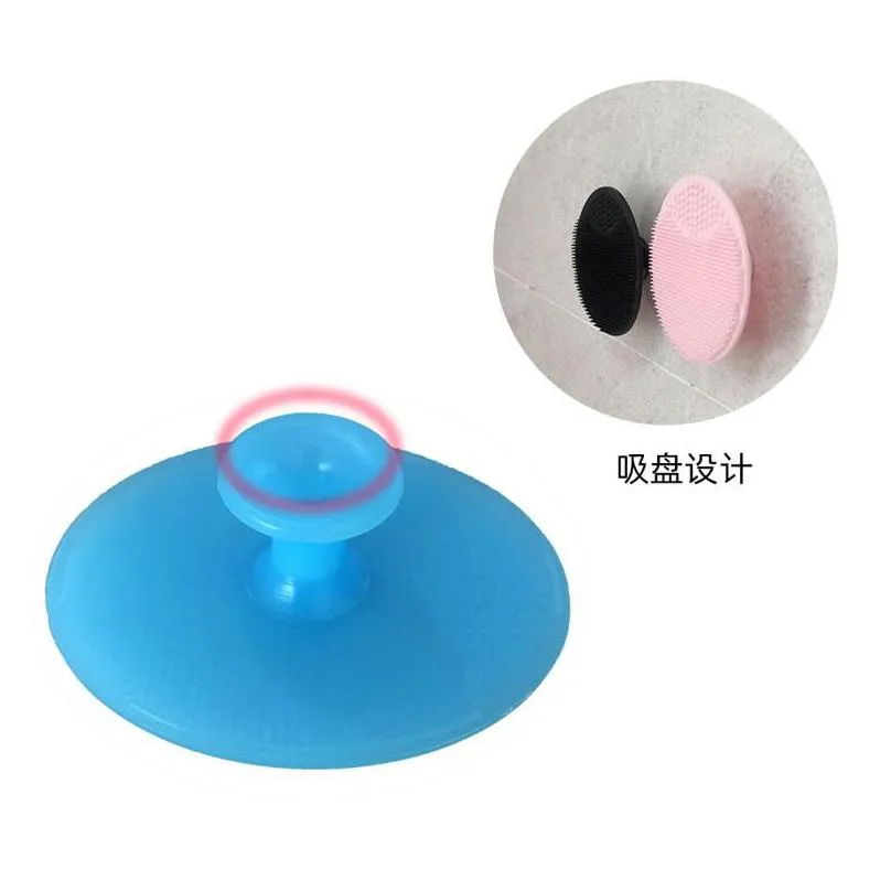 soft face brush facial exfoliating brush silicone cleaning pad wash face facial exfoliating brush spa skin scrub cleanser tool 578 s2