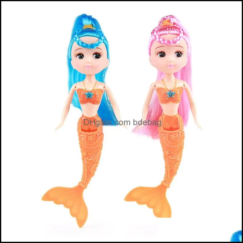 doll 18cm children educational intelligence family crossing dolly creative small mermaid princess model toys factory direct selling 1 8jh