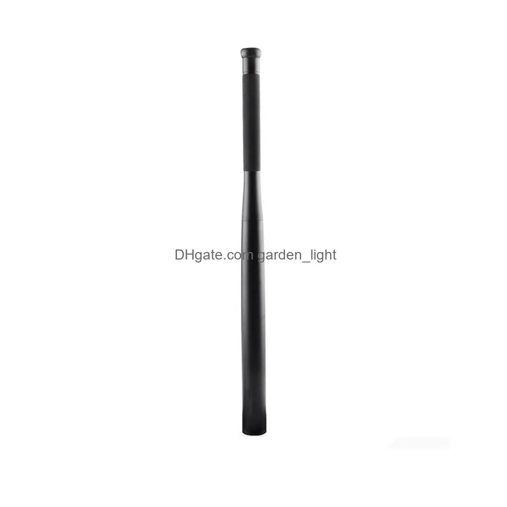 brelong 3 modes aluminum alloy flashlight baseball bat led selfdefense flashlight 36cm outdoor waterproof lighting black
