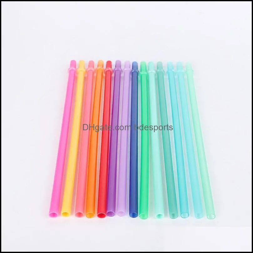 reusable pp plastic drinking straw 9.45 inches bpa and eco friendly colorful colors amazon supports custom package 145 k2