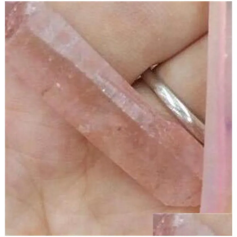 5pcs arts and crafts drop natural rose titanium aura quartz crystal gemstone point healing chakra for jewelry making 616 s2