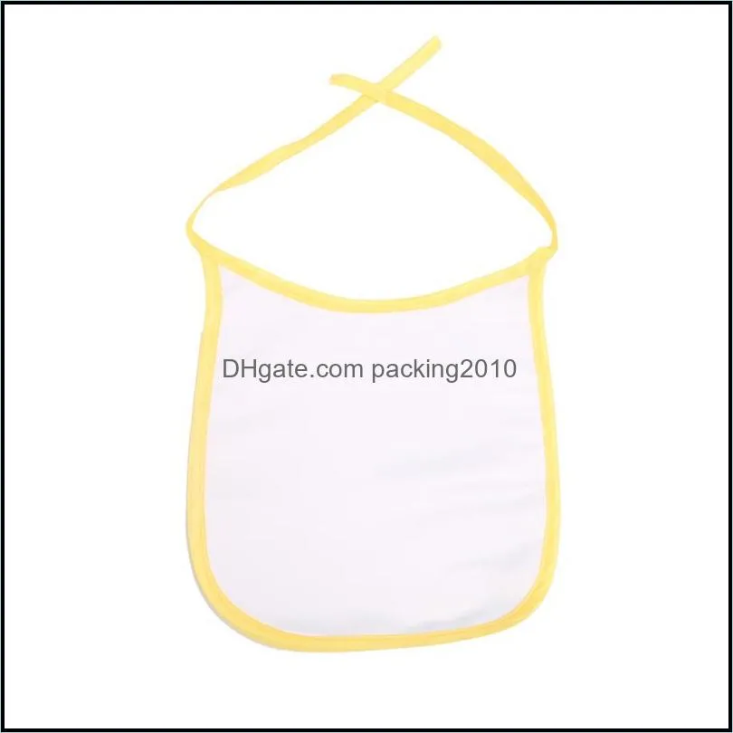 sublimation blank baby bib diy polyester heat transfer print babe saliva bibs eat drink anti dirt babies feeding tool 3 5ex