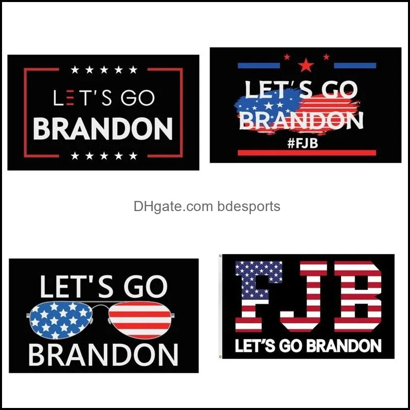 lets go brandon trump election flag double sided presidential flags 150x90cm wholesale 5207 q2