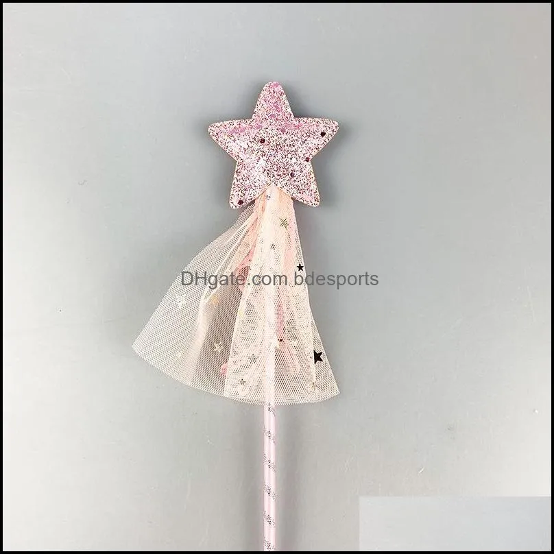 fairy glitter magic wand with sequins tassel party favor kids girls princess dressup costume scepter role play birthday holiday 4778