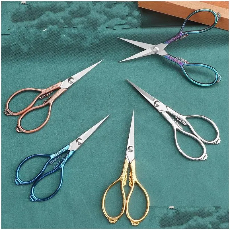 retro tailors scissors cross stitch antique vintage thread embroidery scissor sewings for handicraft household sewing 5824 q2