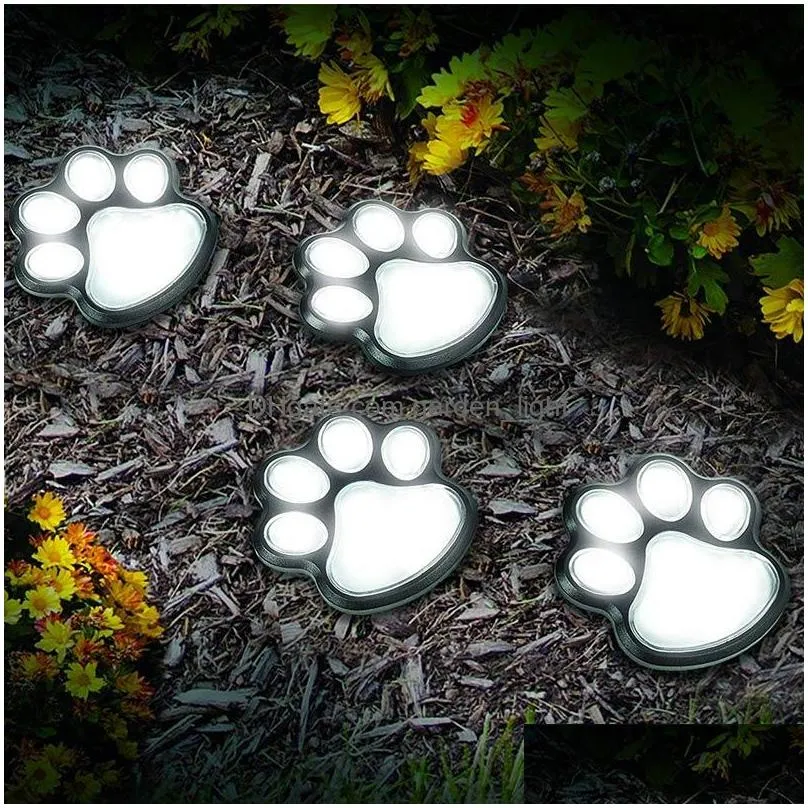 led solar lawn light outdoor waterproof buried light landscape lighting festival decoration light pet trail lamp