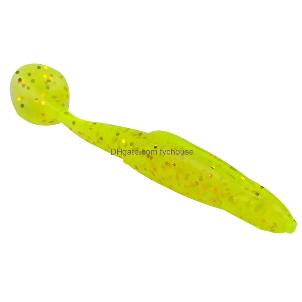 10pcs/lot 9.5cm/6g 10 colors worm plastic lures party favor swimbait wobblers soft bait fishing lure artificial bass tackle jy0791