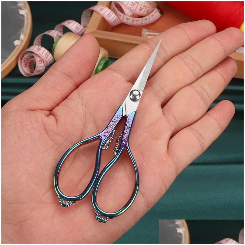 retro tailors scissors cross stitch antique vintage thread embroidery scissor sewings for handicraft household sewing 5824 q2