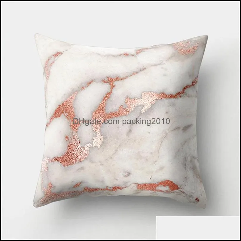 peach skin velvet cloth pillowcase marbling pattern cushion covers eco friendly personality pillow case with different styles 4md j1