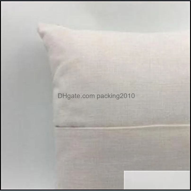 sublimation blank pillow case book pocket cushion linen cushion cover 30x30 40x40cm home decor textiles 6 2yj m2