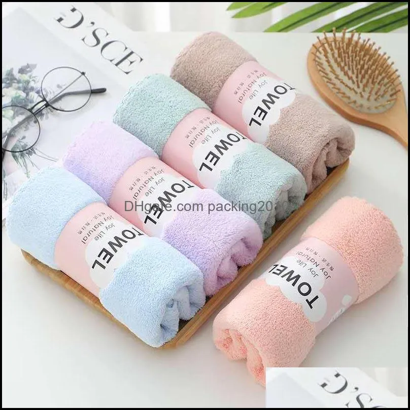 coral velvet absorbent face towel multi colours superfine fiber soft easy dry good ventilation bath shower towels 2 35jl l2