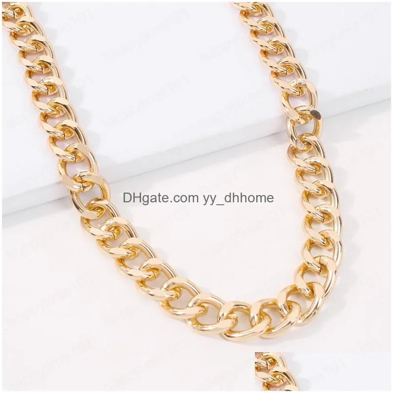 thick chain necklace for women vintage choker chain necklace fashion jewelry wholesale