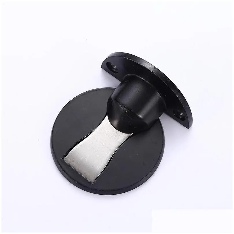 invisible magnetic door catches stopper stainless steel punch windproof mechanical selflocking door stop 20220607 t2