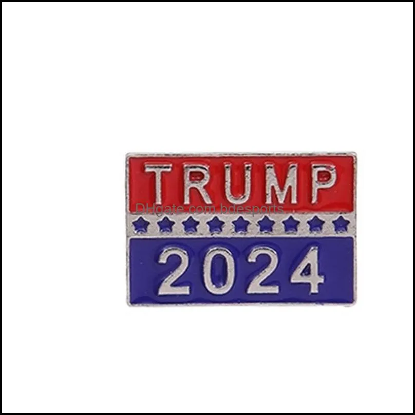 trump 2024 presidential election brooch party supplies u.s. patriotic republican campaign metal pin badge 4547 q2