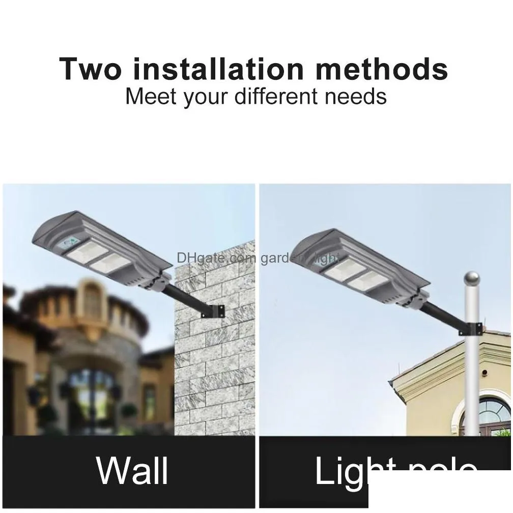 120w led solar lights street light infrared human body induction wall lamp security waterproof garden yard lamps