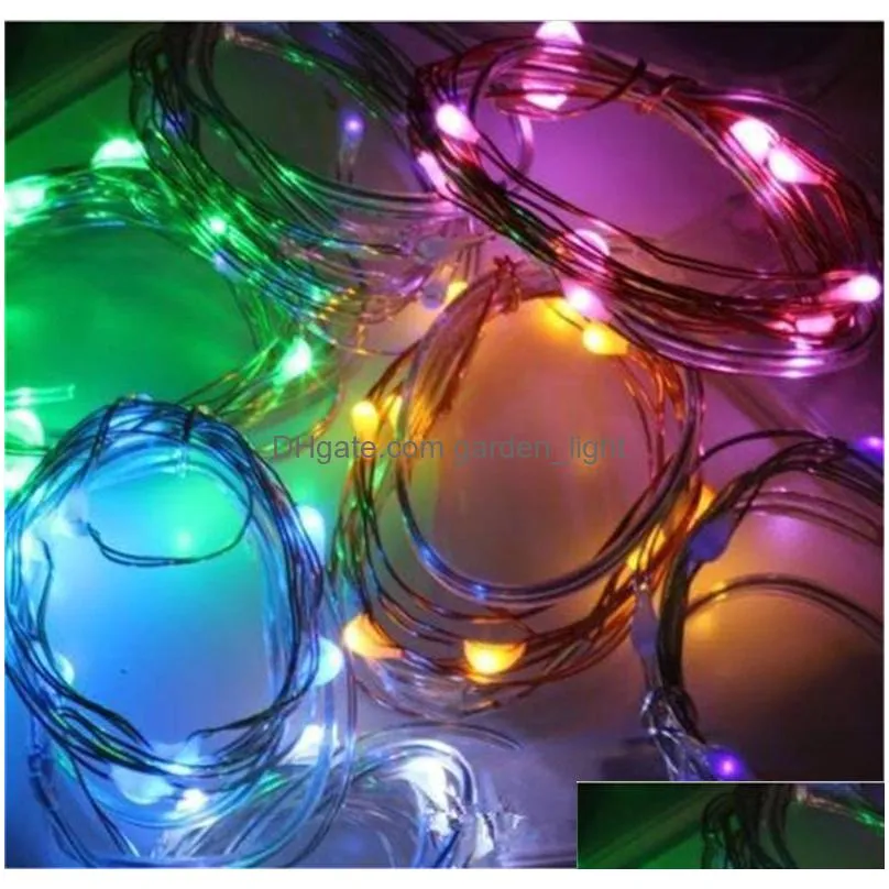 2m 20 led fairy lights string starry cr2032 button battery operated silver christmas halloween decoration wedding party light