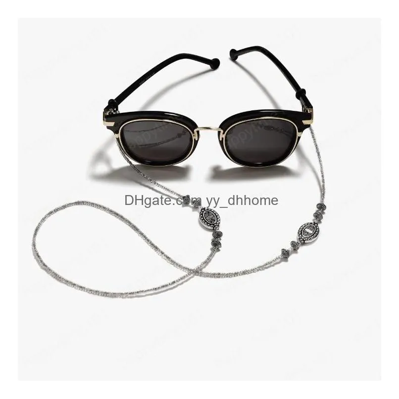 ethnic style silver bead candy lanyard hold straps glasses chain fashion women sunglasses accessories cords ethnic style