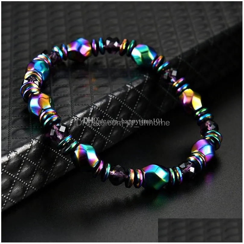  colored black magnet bracelet hand woven bracelets anti fatigue unisex bracelet for men and women