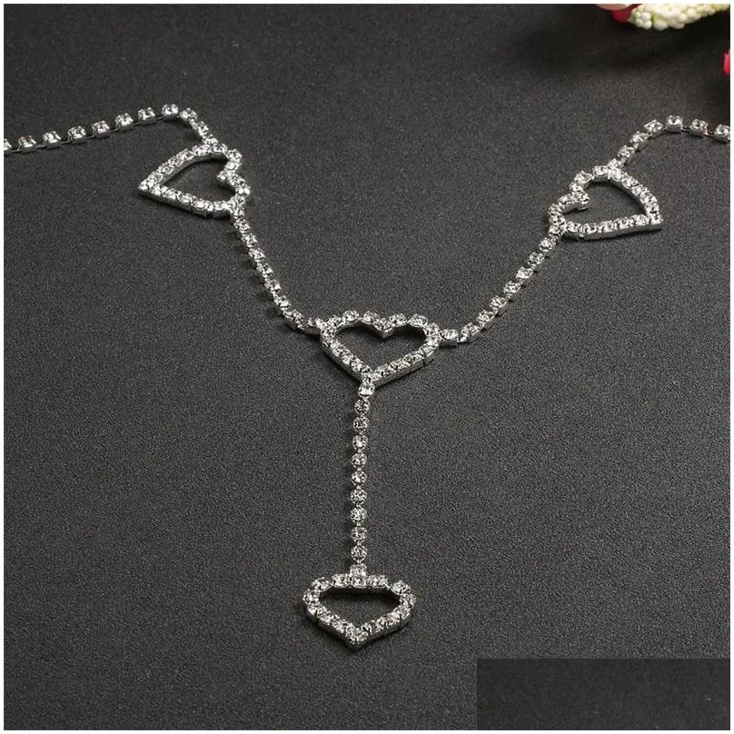 summer beach rhinestone heart waist chain belt jewelry for women full diamond belly body chain sexy crystal jewelry party gift c3