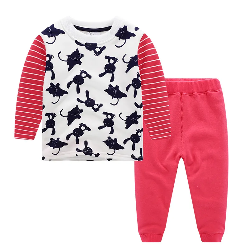 Children Long Sleeve pullover t-shirt and Pants set designer Toddler Baby Boys Girls Kids sweatshirt Youth clothing kid clothes sets p19I#