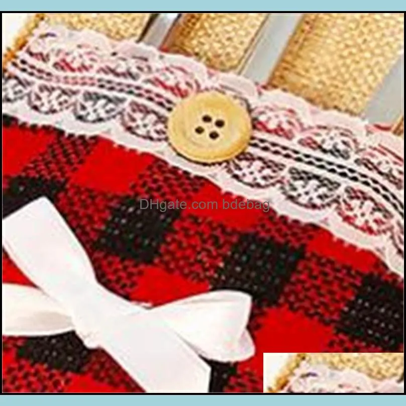 knife fork decorations set lattice linen cloth creative cover restaurant el sleeve christmas decoration factory direct selling 1 6jf