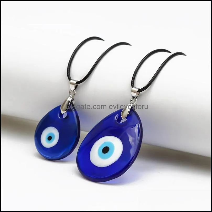 10pcs/lot vintage silver turkish teardrop blue glass evil eye charm keychain gifts fit key chains accessories jewelry 553 z2