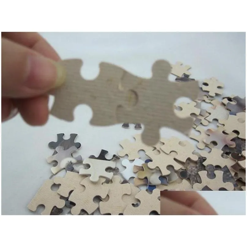 paper products diy sublimation blank jigsaw heat transfer puzzle a4 multistandard wooden toys for children logo customization 165 k2