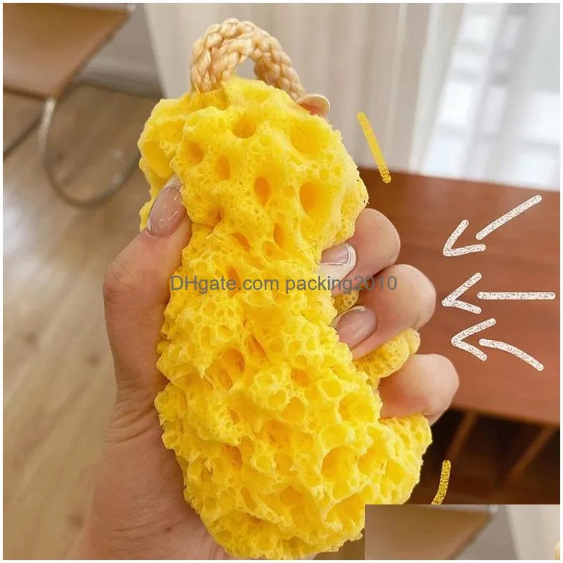 honeycomb bath ball scrubber body scrub sponge soft bath foam bathroom shower cleaning tool