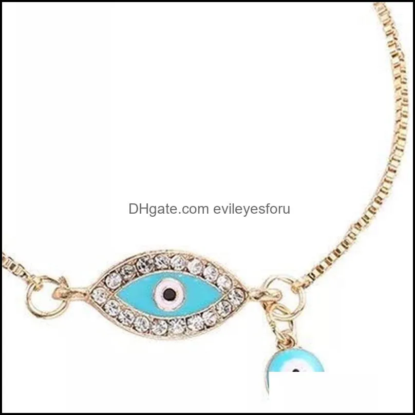 charm turkish blue crystal evil eye bracelets for women handmade gold chains lucky bracelet woman jewelry 2873631 tmmta jmxco 2708 q2