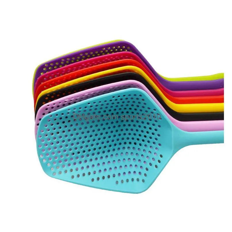 cooking spatula vegetable strainer spoon pp plastic large colander soup strainer pasta heat resistant kitchen tools inventory