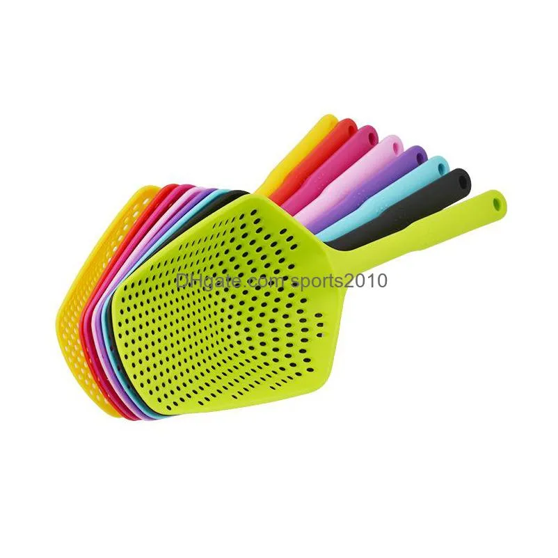cooking spatula vegetable strainer spoon pp plastic large colander soup strainer pasta heat resistant kitchen tools inventory