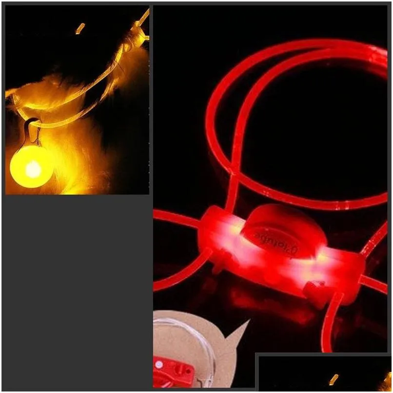 led luminescence hanging rope pet dog collars cat and dogs leash ornament travel safety 80cm est 2 3rz d2