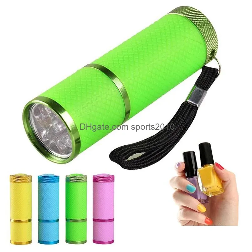 textile 4 colors nail dryer mini led flashlight uv lamp portable nails gel quick dryer leds downlight makeup tool 12w inventory